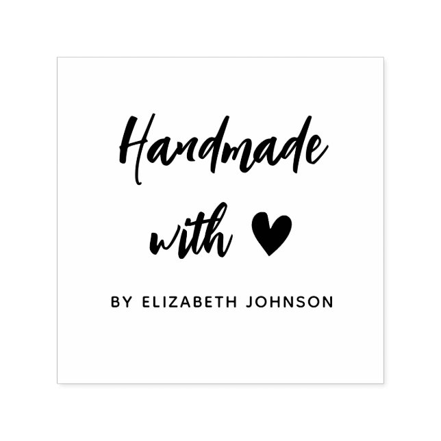 handmade with love home business self-inking stamp (Design)