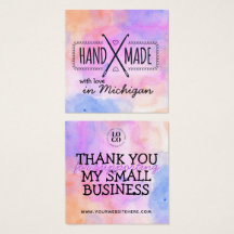 Handmade with love in your [Location] insert card