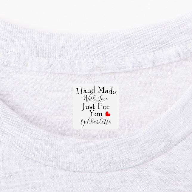Handmade With Love Just For You Personalised (Affixed)