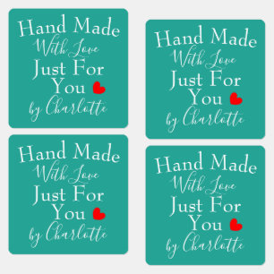 Handmade With Love Just For You Personalised Label
