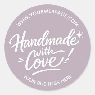 Handmade With Love Packaging Sticker