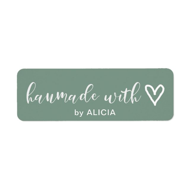 Handmade with Love | Pastel Monogram Label (Front)
