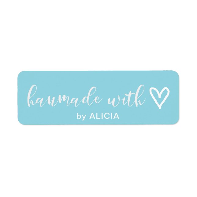 Handmade with Love | Pastel Monogram Label (Front)