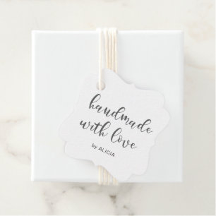 Handmade with Love Pastel Product Tags