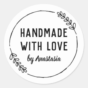 Download Handmade By Stickers & Labels | Zazzle UK