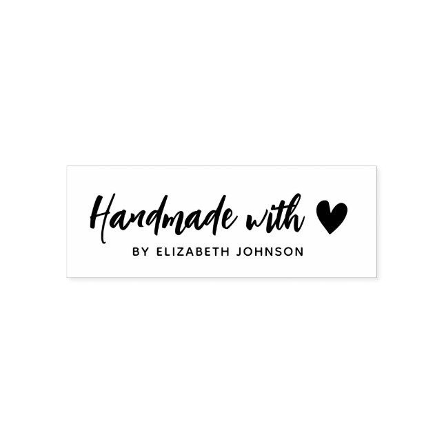 handmade with love personalised self-inking stamp (Design)