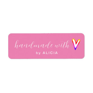 Handmade with Love product Pastel Monogram Label