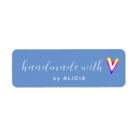 Handmade with Love product Pastel Monogram Label