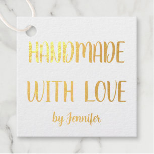 Handmade With Love Professional Chic Customisable  Favour Tags