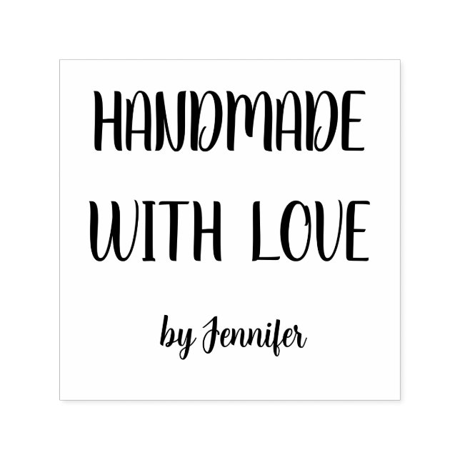 Handmade With Love Professional Chic Customisable  Self-inking Stamp (Design)