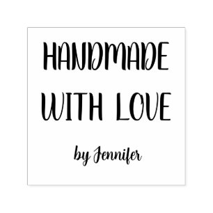 Handmade With Love Professional Chic Customizable  Self-inking Stamp