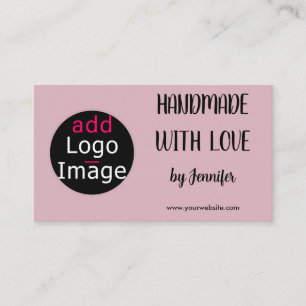 Handmade With Love Professional Customisable Pink Enclosure Card