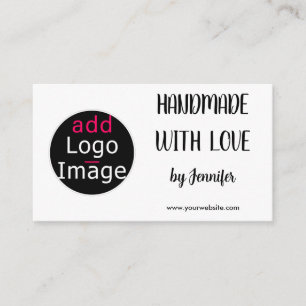 Handmade With Love Professional Customisable White Enclosure Card