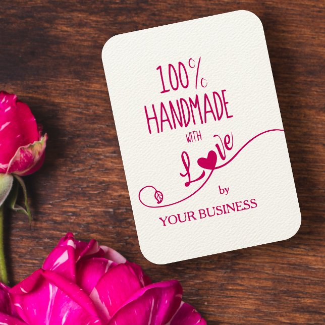 Handmade with Love Quote Design Rubber Stamp (Creator Uploaded)