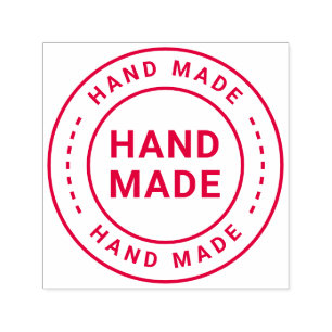 Handmade With Love Round Self-inking Stamp