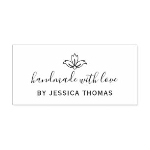 Handmade with love rubber stamp
