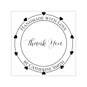“Handmade with Love” Rubber Stamp