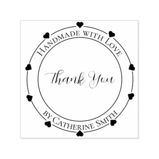 “Handmade with Love” Rubber Stamp