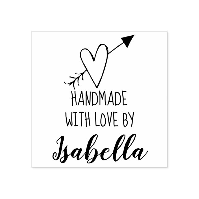 Handmade with Love  Rubber Stamp (Imprint)