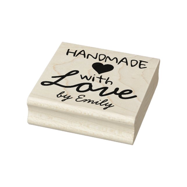Handmade with Love Rubber Stamp (Stamp)