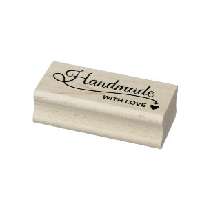 Handmade with love rubber stamp