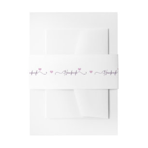 Handmade With Love Small Business Packaging Invitation Belly Band