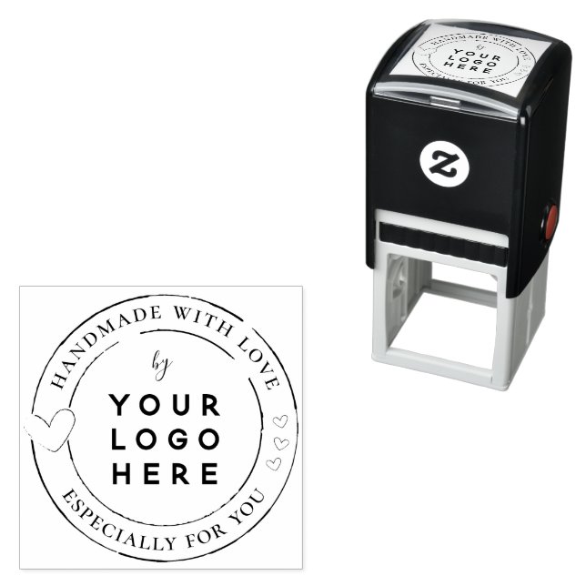 Handmade With Love Small Business Self-inking Stamp (In Situ)