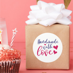 Handmade With Love - Small Business Sticker