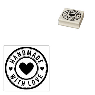 Handmade With Love Stamp with Heart