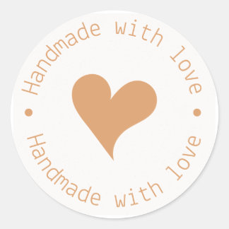 Handmade with Love Sticker - Heart