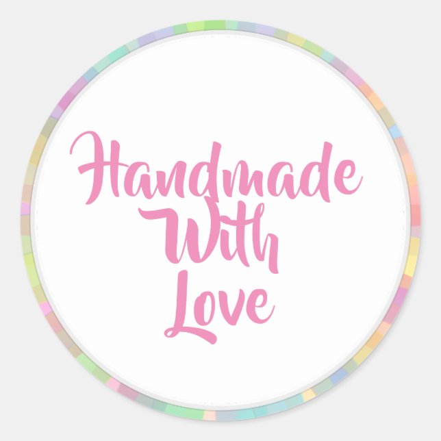 Handmade With Love Stickers (Front)