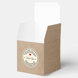 handmade with love   thank you favour box