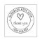 Handmade With Love Thank You Product Stamp