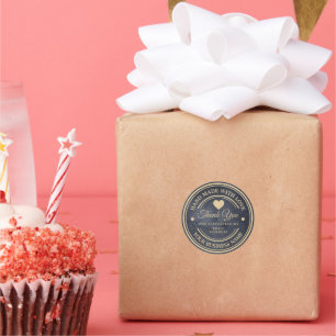 handmade with love   thank you sticker