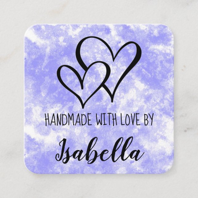 Handmade With Love Watercolor Card (Front)