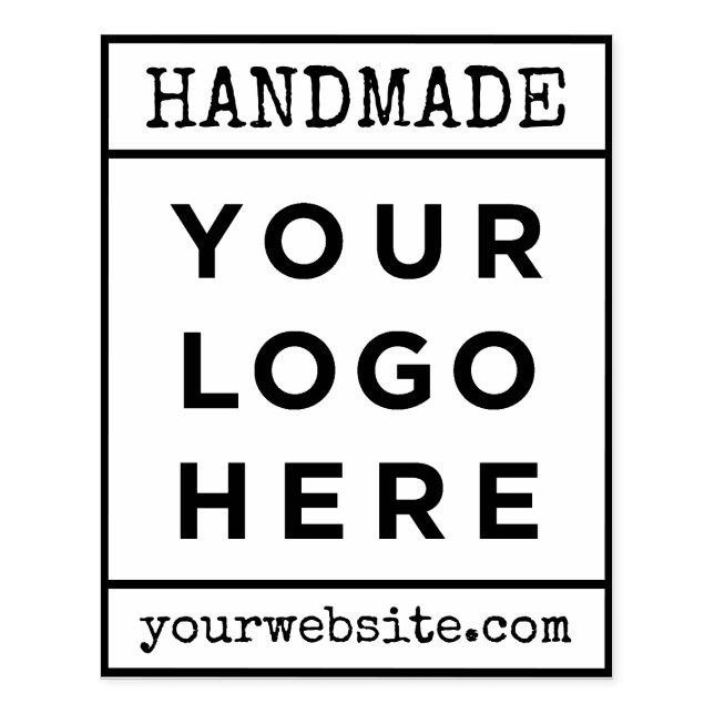 Handmade Your Business Logo Custom Rubber Stamp (Imprint)