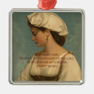 HANDMAID OF THE LORD METAL TREE DECORATION