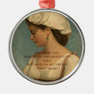 HANDMAID OF THE LORD METAL TREE DECORATION