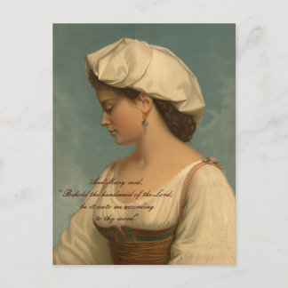 HANDMAID OF THE LORD POSTCARD