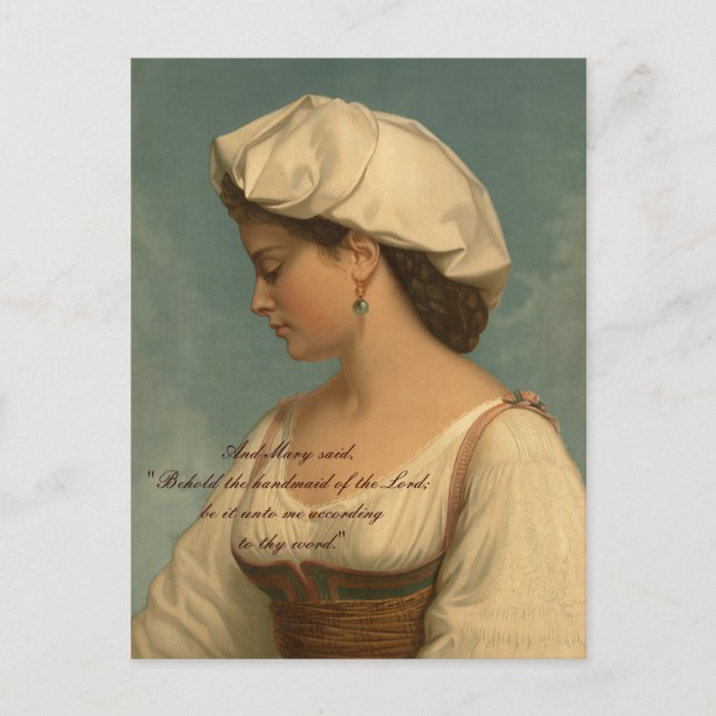 HANDMAID OF THE LORD POSTCARD (Front)