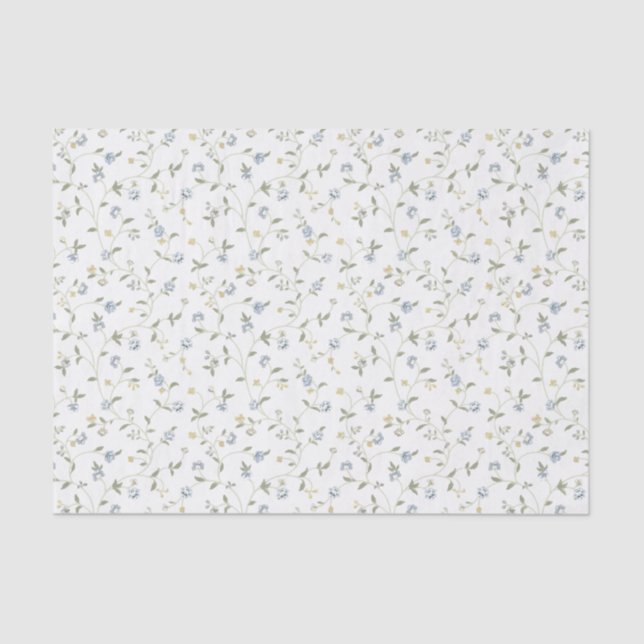 Handpainted Floral Tissue Paper (Front)