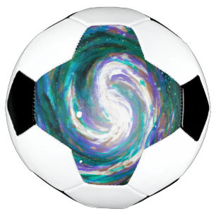 Handpainted Galaxy Football