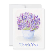 Handpainted Loose Watercolor Lavender Floral 