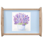 Handpainted Loose Watercolor Lavender Floral