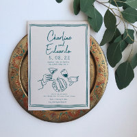 Handpainting Retro Contemporary Art Wedding