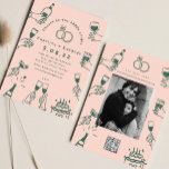 Handpainting Retro  Contemporary Art Wedding   Invitation<br><div class="desc">Handpainting Retro  Contemporary Art Wedding</div>
