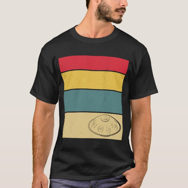 Handpan Music Love Retro Handpan T-Shirt (Front)