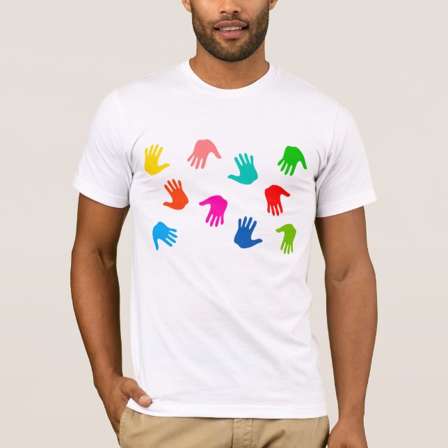 Handprints Mens T-Shirt (Front)