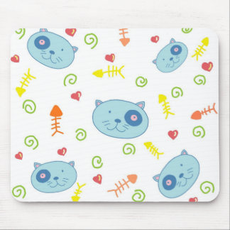 Handrawn Kitties Mousepad