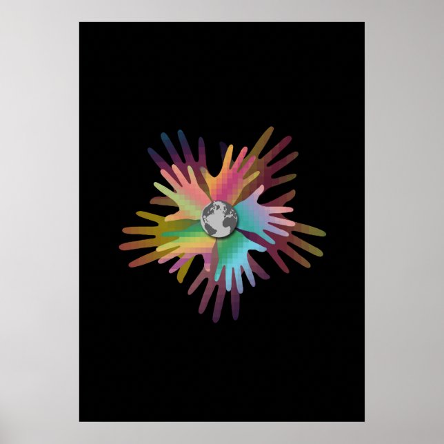 Hands Around the World Poster (Front)